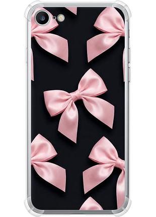 Чехол на iphone 8 coquette ribbons dark coquette из силикона fch_0149883