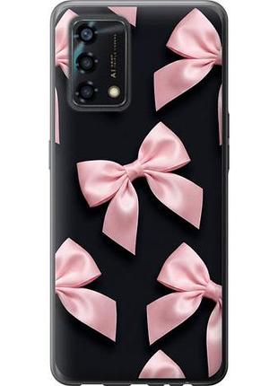 Чехол на oppo a95 coquette ribbons dark coquette из силикона fch_0149839
