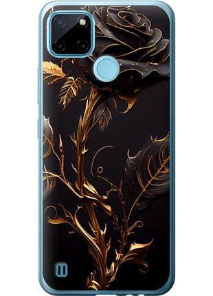 Чехол на realme c21y роза 3 из силикона fch_0150670