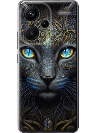 Чехол на xiaomi redmi note 13 pro plus 5g кошка из силикона fch_0152289