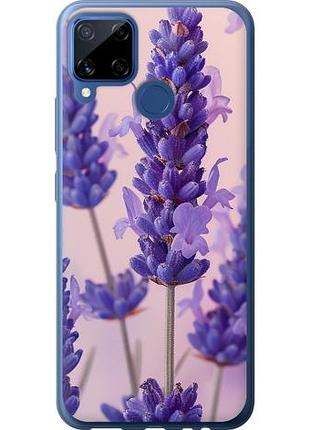 Чехол на realme c15 лаванда из силикона fch_0150880
