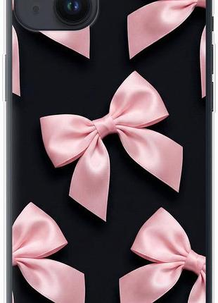 Чехол на iphone 14 plus coquette ribbons dark coquette из силикона fch_0149874