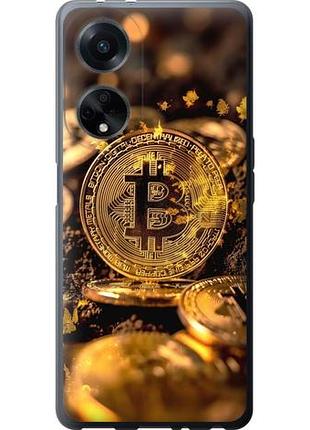 Чехол на oppo a98 золотая лихорадка биткойна из силикона fch_0151283