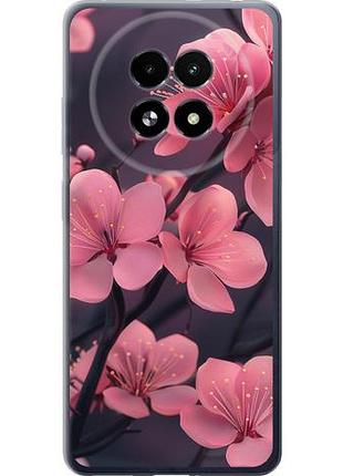 Чехол на realme 13+ 5g пурпурная сакура из силикона fch_0150099