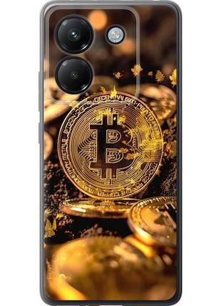 Чехол на xiaomi poco m7 pro 5g золотая лихорадка биткойна из силикона fch_0151339