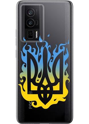 Чехол на xiaomi poco f5 pro 5g герб из силикона fch_0151720