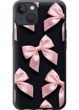 Чехол на iphone 13 coquette ribbons dark coquette из силикона fch_0149854