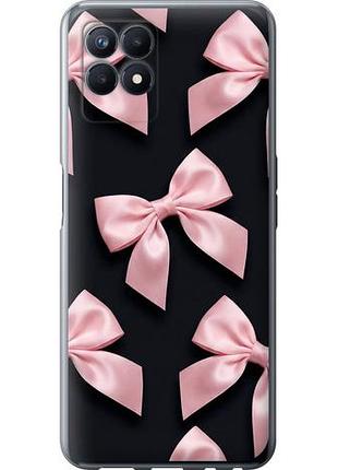 Чехол на realme narzo 50 coquette ribbons dark coquette из силикона fch_0149963