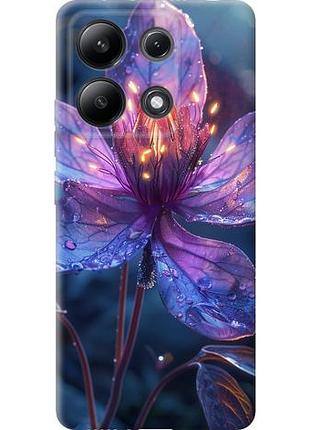 Чехол на xiaomi redmi note 13 4g магический цветок из силикона fch_0151547