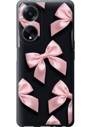 Чехол на oppo a98 coquette ribbons dark coquette из силикона fch_0149899