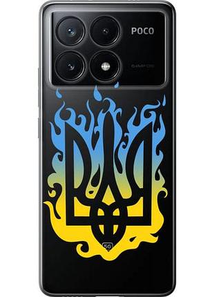Чехол на xiaomi poco x6 pro герб из силикона fch_0151709