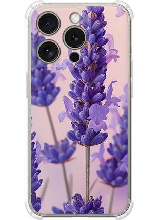 Чехол на iphone 15 pro лаванда из силикона fch_0150947