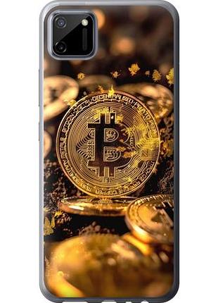 Чехол на realme c11 2020 золотая лихорадка биткойна из силикона fch_0151254