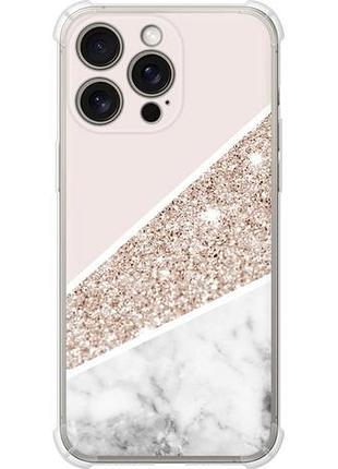 Чехол на iphone 15 pro max пастельный мрамор из силикона fch_0151074