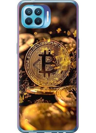 Чехол на oppo a93 золотая лихорадка биткойна из силикона fch_0151282