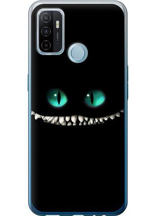 Чехол на oppo a53 чеширский кот из силикона fch_0151874