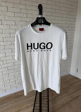 Футболка біла чоловіча hugo boss оригінал