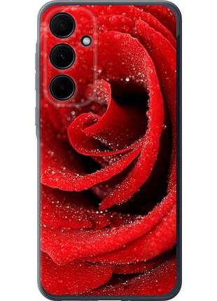 Чехол на samsung galaxy a35 красная роза из силикона fch_0154210