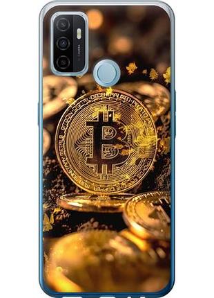 Чехол на oppo a53 золотая лихорадка биткойна из силикона fch_0151247