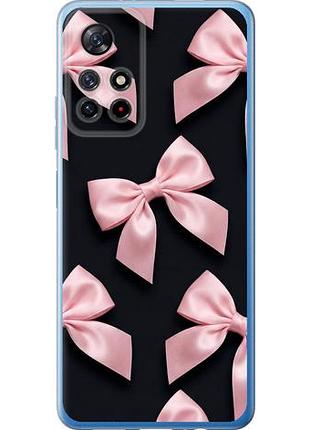 Чехол на xiaomi poco m4 pro 5g coquette ribbons dark coquette из силикона fch_0149947