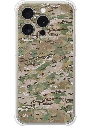 Чехол на iphone 15 pro камуфляж v5 из силикона fch_0153437