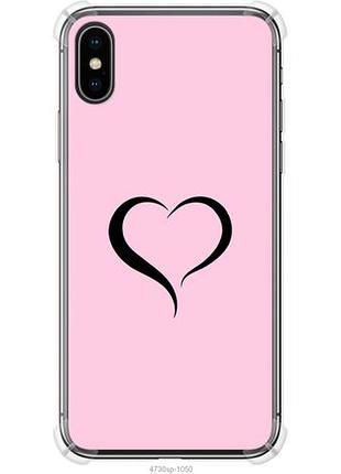 Чехол на iphone x сердце 1 из силикона fch_0153926