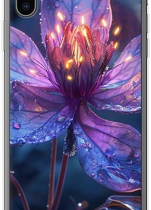 Чехол на iphone xs max магический цветок из силикона fch_0151594