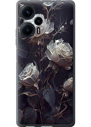 Чехол на xiaomi redmi note 12 turbo розы 2 из силикона fch_0152145