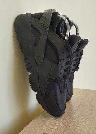 Мужские кроссовки nike air huarache triple black — размер 43 (27 см)