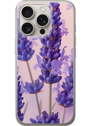 Чехол на iphone 16 pro лаванда из силикона fch_0142697