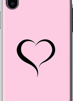 Чехол на iphone xs сердце 1 из силикона fch_0153931
