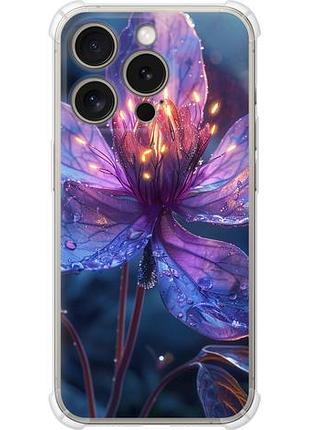 Чехол на iphone 15 pro магический цветок из силикона fch_0151577