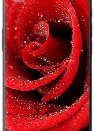 Чехол на iphone 16e красная роза из силикона fch_0154187