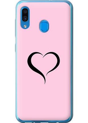 Чехол на samsung galaxy a30 2019 a305f сердце 1 из пластика fch_0004073