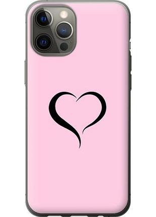 Чехол на iphone 12 pro max сердце 1 из пластика fch_0153854