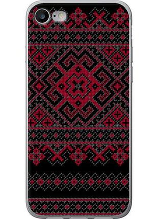Чехол на iphone 7 вышиванка 52 из пластика fch_0153981
