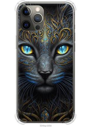 Чехол на iphone 12 pro max кошка из силикона fch_0152334