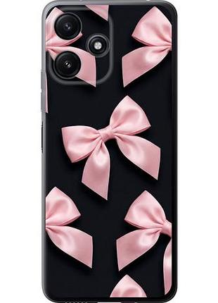 Чехол на xiaomi poco m6 pro 5g coquette ribbons dark coquette из силикона fch_0149946