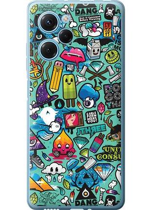 Чехол на xiaomi redmi note 12 pro speed стикер бомбинг 1 из силикона fch_0153258