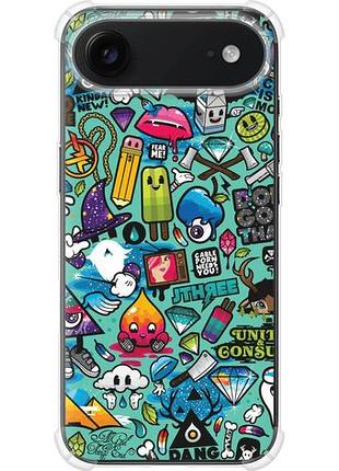 Чехол на iphone 17 air стикер бомбинг 1 из силикона fch_0153314