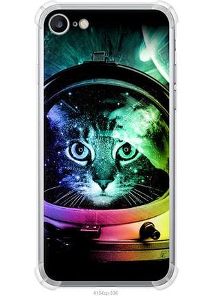 Чехол на iphone 7 кот-астронавт из силикона fch_0155573