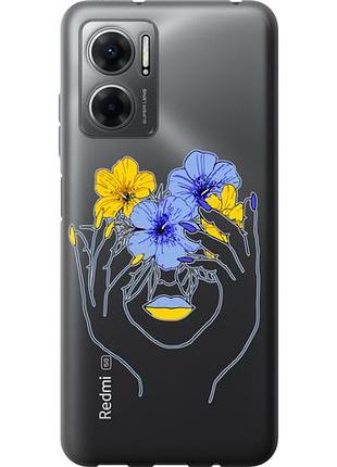Чехол на xiaomi redmi 10 5g девушка из силикона fch_0160915