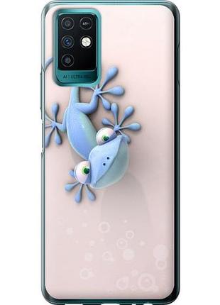 Чехол на infinix note 10 геккончик из силикона fch_0153478