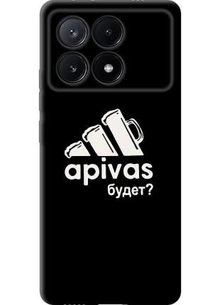 Чехол на xiaomi poco x6 pro а пивас из силикона fch_0151833