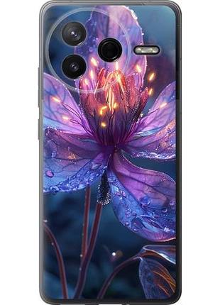 Чехол на xiaomi poco f7 pro магический цветок из силикона fch_0151588