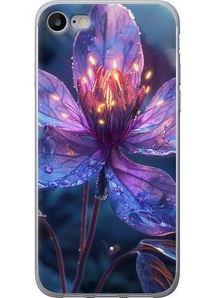Чехол на iphone 7 магический цветок из пластика fch_0151497