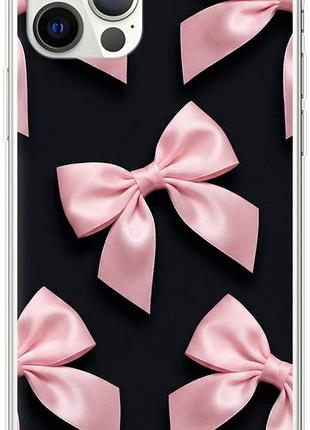 Чехол на iphone 12 pro coquette ribbons dark coquette из силикона fch_0149954