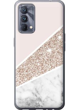 Чехол на realme gt master пастельный мрамор из силикона fch_0151008