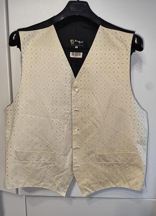 Мужской вечерний винтажный жилет beau monde (англия), размер 52-54 (xl)