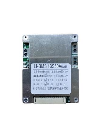 Bms контролер 13s 50а плата заряду захисту 13х li-ion 48в з балансиром